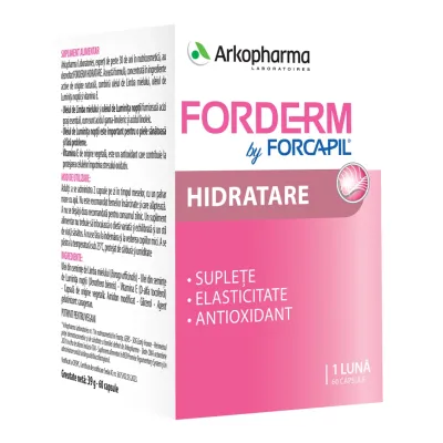 Forderm Hidratare, 60 capsule, Forcapil