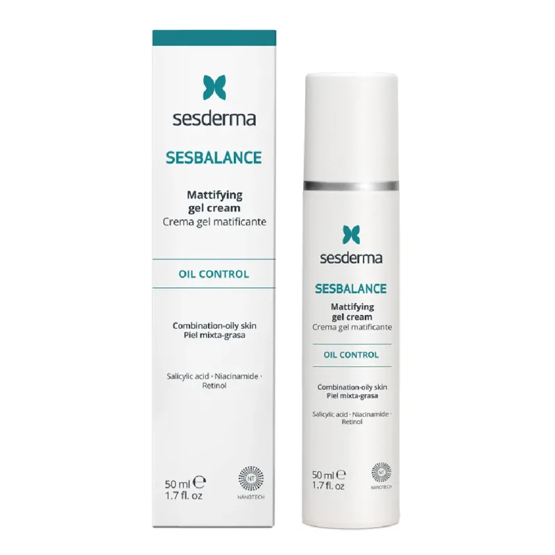 Gel-crema matifiant pentru tenul mixt si gras Sesbalance