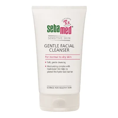 Gel dermatologic de curatare pentru fata, ten uscat si normal, 150 ml, Sebamed