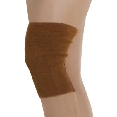 Genunchiera de lana Camel, marime L