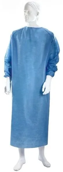 Halat chirurgical steril albastru - L