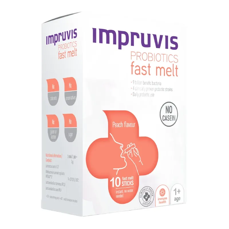 Probiotic cu aroma de piersica Fast Melt