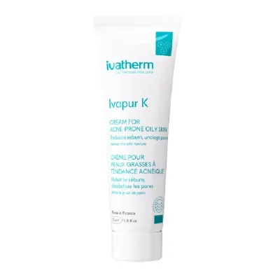 Crema pentru ten gras cu tendinta acneica Ivapur K, 30 ml, IVATHERM 