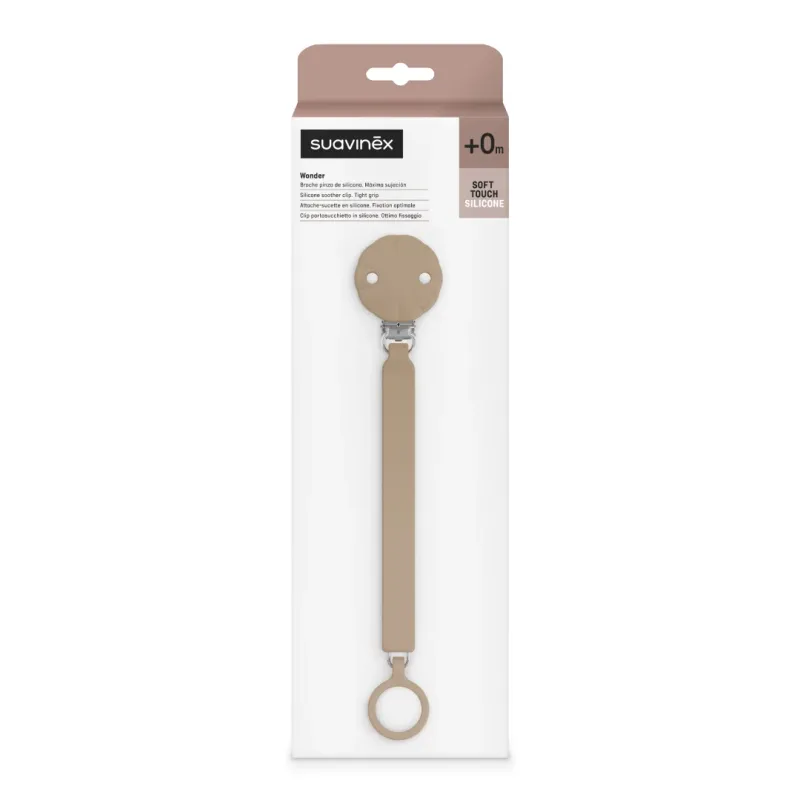 Lantisor din silicon cu clips pentru suzeta Wonder