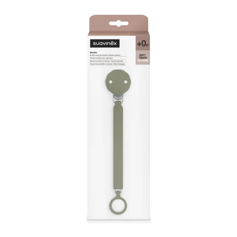 Lantisor din silicon cu clips pentru suzeta Wonder