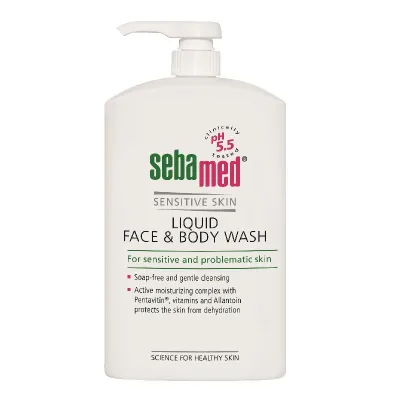 Lichid dermatologic de curatare fata si corp, 1000 ml, Sebamed