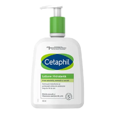Lotiune hidratanta pentru piele uscata si sensibila, 460 g, Cetaphil 