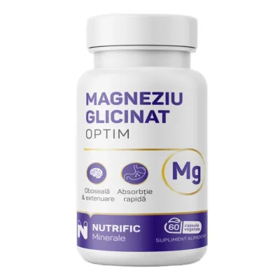 Magneziu glicinat, 60 capsule, Nutrific