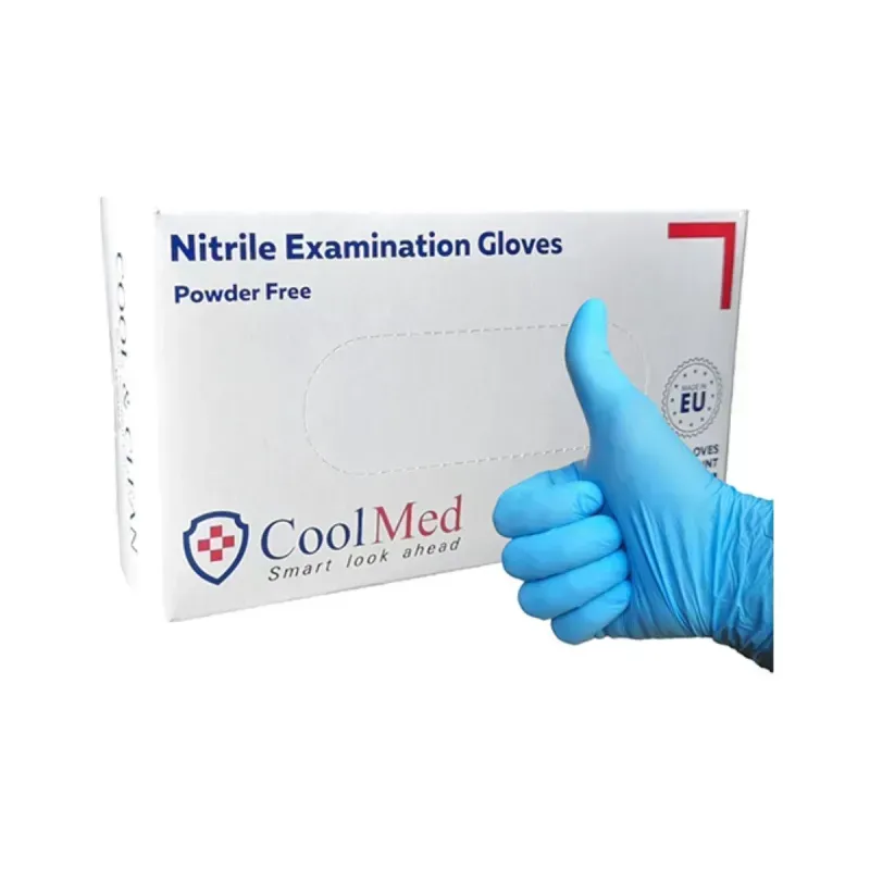 Manusi examinare nitril albastre x 100 buc
