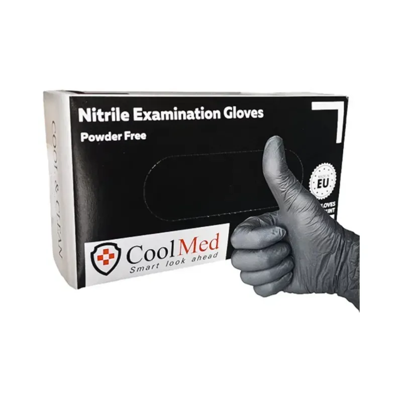 Manusi examinare nitril negre x 100 buc