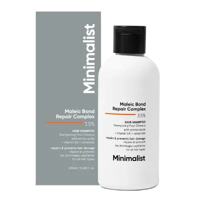 Sampon reparator pentru par deteriorat Maleic Bond Repair Complex 3.5%, 250ml, Minimalist 