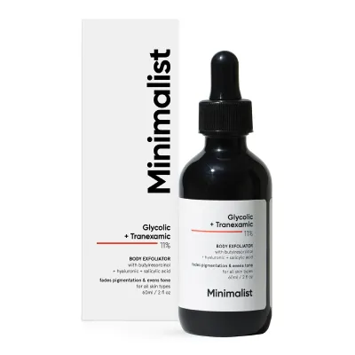 Ser exfoliant pentru corp 11% Glicolic si Tranexamic, 60ml, Minimalist 