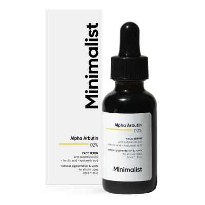 Ser pete pigmentare 02% Alpha Arbutin, 30ml, Minimalist 