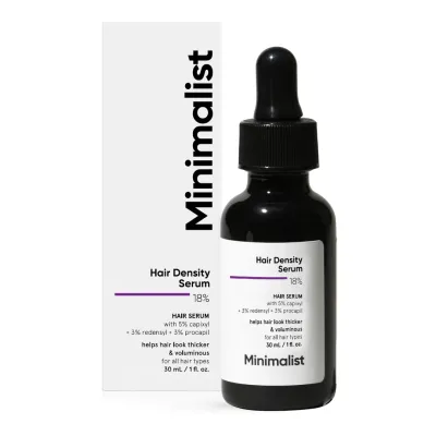 Ser pentru cresterea parului Hair Density 18%, 30ml, Minimalist 