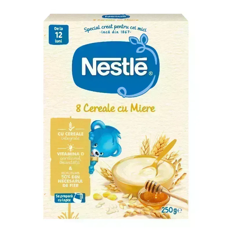 Mix 8 cereale cu miere pentru copii de la 12 luni
