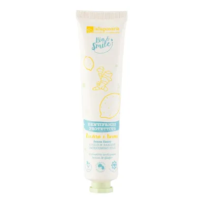 Pasta de dinti protectoare cu lamaie si ghimbir, 75ml, La Saponaria