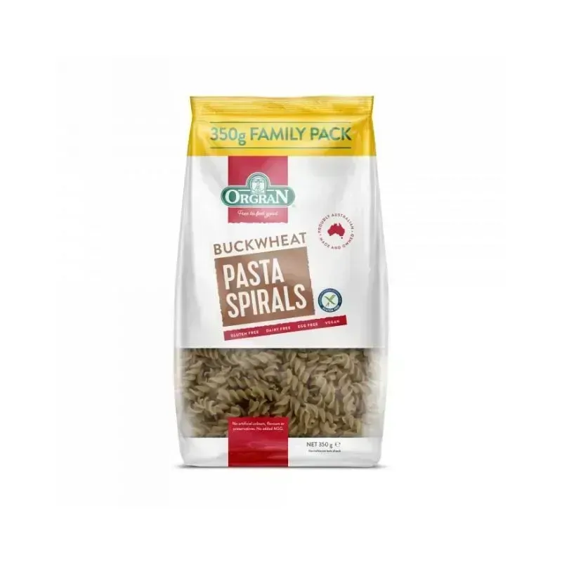 Paste spirale din hrisca fara gluten