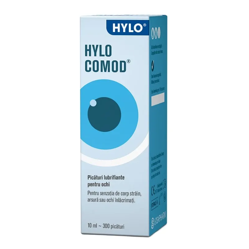 Picături lubrifiante pentru ochi Hylo Care
