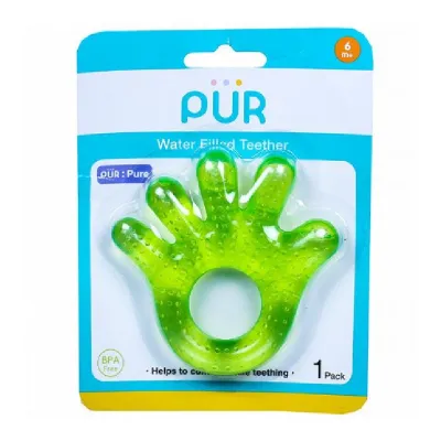 Inel gingival cu apa, +6 luni, verde inchis, PUR 