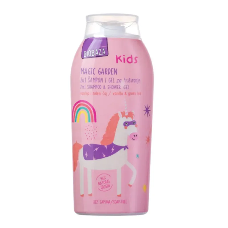 Sampon si gel de dus pentru copii Magic Garden