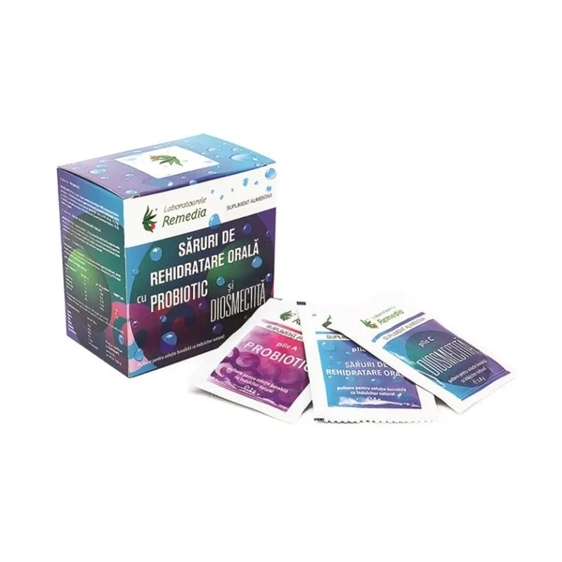 Saruri rehidratare cu probiotic si diosmectita
