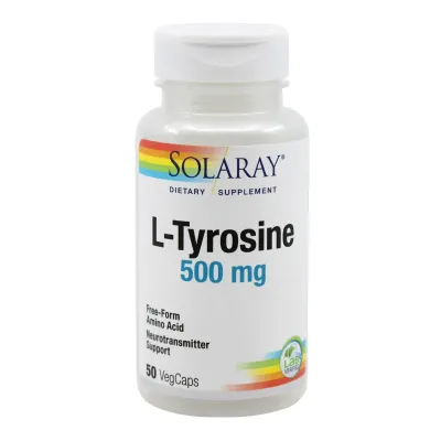 L-Tyrosine 500mg Solaray, 50 capsule, Secom