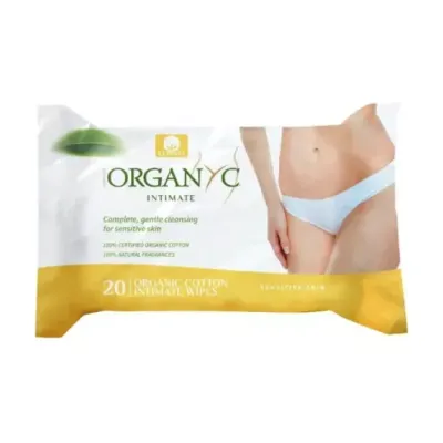 Servetele intime din bumbac organic, 20 bucati, Organyc