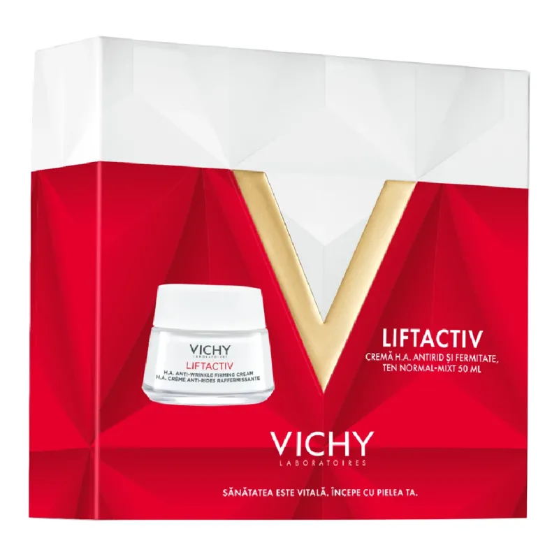 Set Crema antirid si fermitate pentru ten normal-mixt Liftactiv H.A.