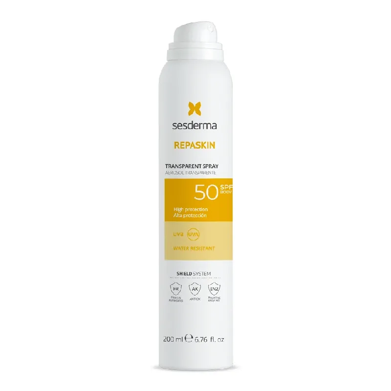 Spray transparent pentru corp SPF50 Repaskin