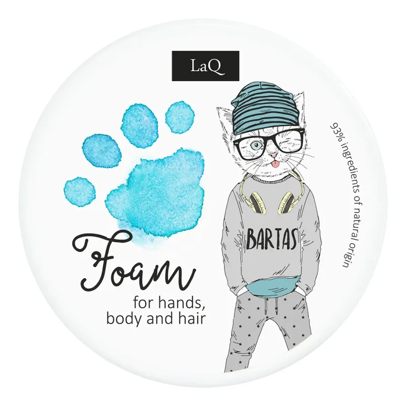 Spuma de curatare naturala albastra pentru copii