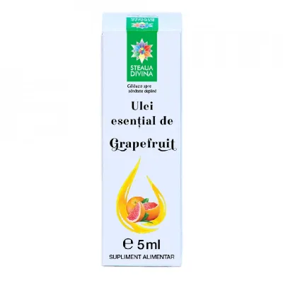Ulei esential de Grapefruit, 5ml, Steaua Divina