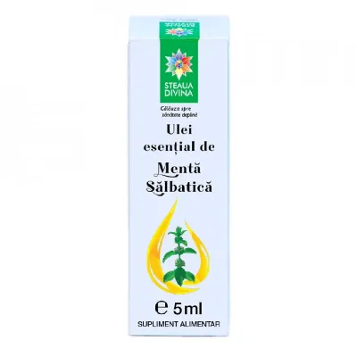 Ulei esential de menta salbatica, 5ml, Steaua Divina