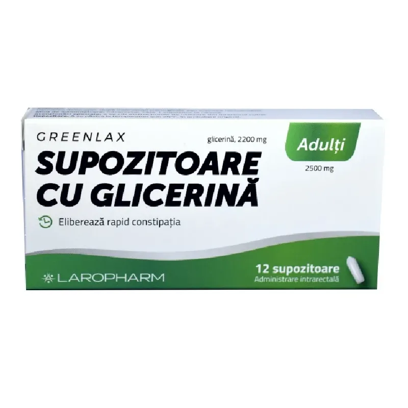 Supozitoare cu glicerina pentru adulti Greenlax