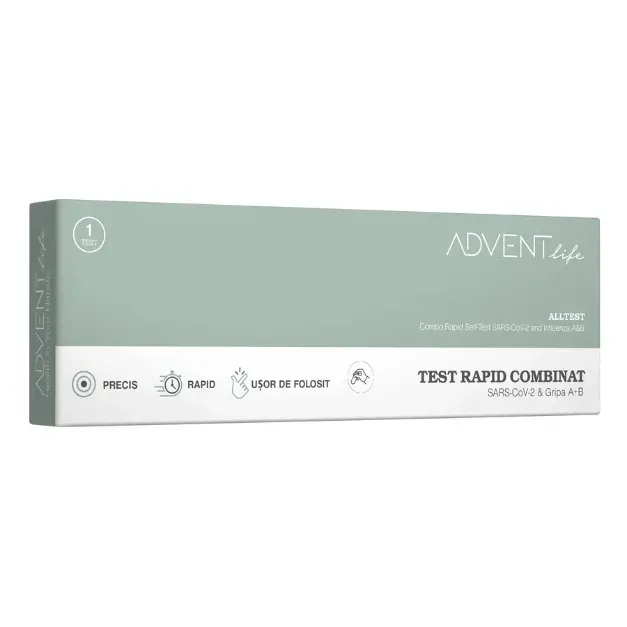 Test rapid combo 3 in 1 pentru Gripa A/B si Covid 19