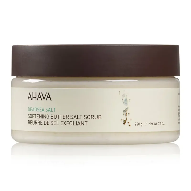 Unt de corp exfoliant cu sare de la Marea Moarta