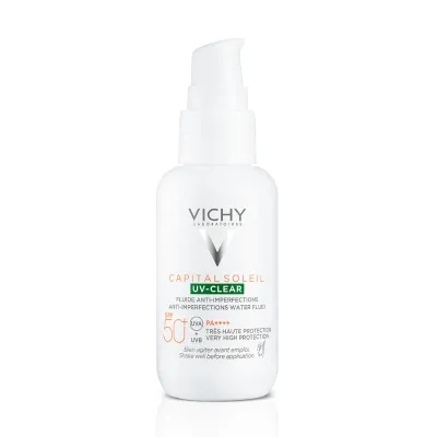 Fluid anti-imperfectiuni SPF 50+ Capital Soleil UV-Clear, 40 ml, Vichy