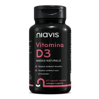 Vitamina D3 4000 Natural, 60 capsule, Niavis